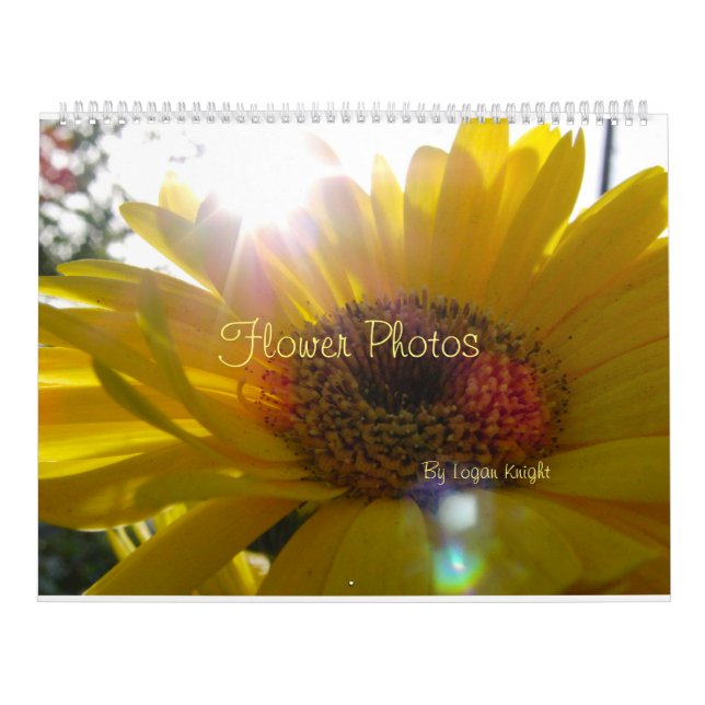 Fotografías de flores para cualquier calendario (Tapa)