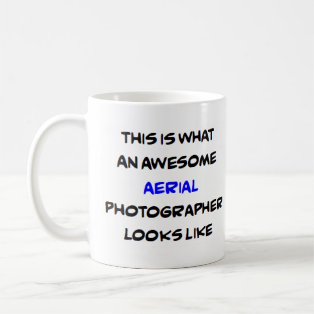 fotógrafo aéreo, increíble taza de café (Izquierda)
