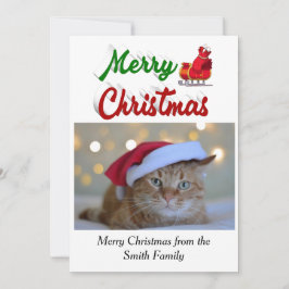 Fotógrafo de Feliz Navidad en Santa Sleigh