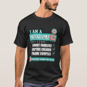 Fotógrafo divertido Regalos De Cámara De Camisa Lo