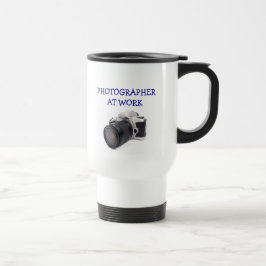 FOTÓGRAFO EN el TRABAJO - taza del viaje