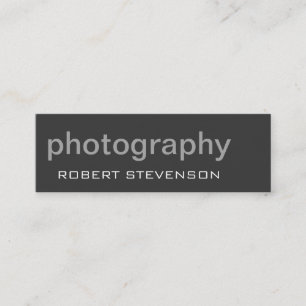 Fotógrafo Gray Skinny de moda - Tarjeta de present