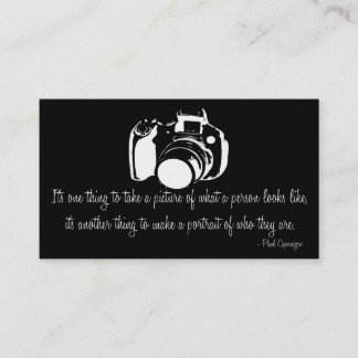 Fotógrafo profesional Cita tarjeta de visita D3