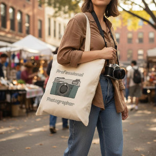 Fotógrafo profesional fotografiar la bolsa de la c