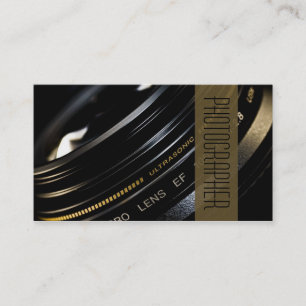 Fotógrafo, tarjeta de presentación de fotografía