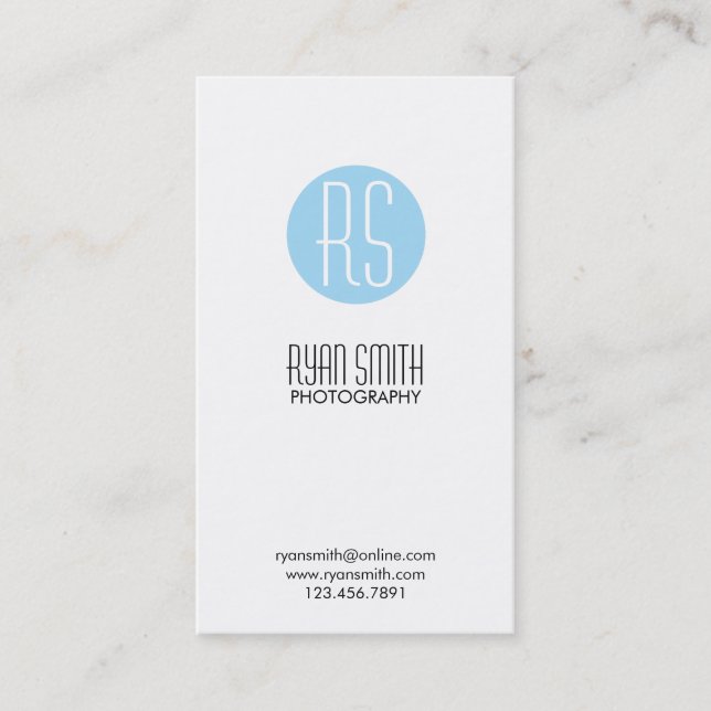 Fotógrafo - tarjetas de visita (Anverso)