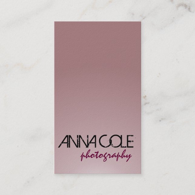 Fotógrafo - tarjetas de visita (Anverso)