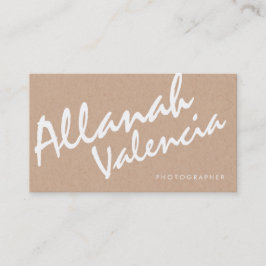 Fotógrafos Nombre Tarjetas de visita de tipografía