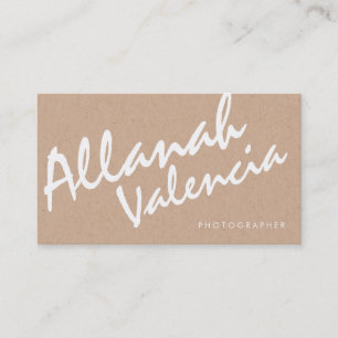 Fotógrafos Nombre Tarjetas de visita de tipografía