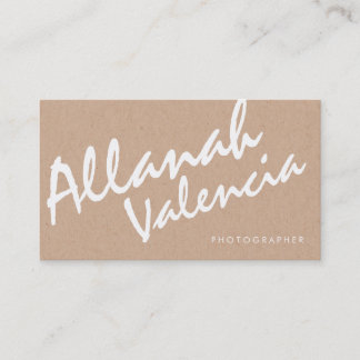 Fotógrafos Nombre Tarjetas de visita de tipografía
