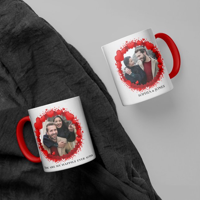 Fotograma cardíaco San Valentín foto café taza (Subido por el creador)