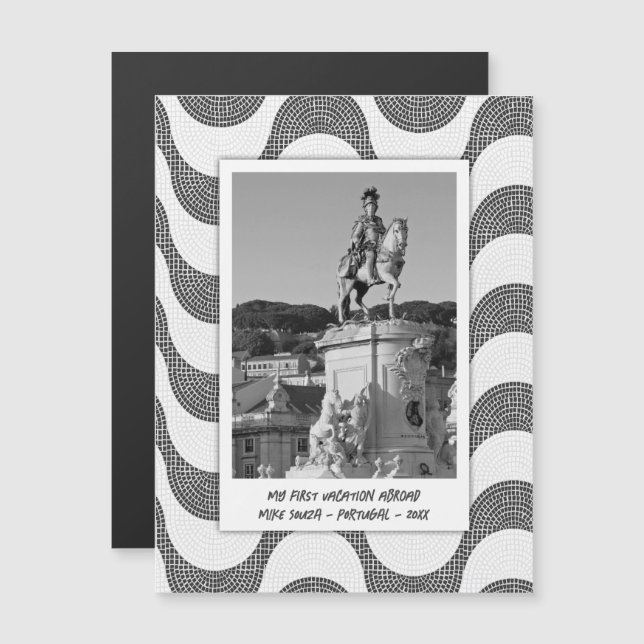 Fotograma de adoquín de las olas portuguesas (Anverso/Reverso)