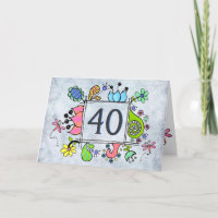 Fotograma de arte popular 40 Tarjeta de felicitaci