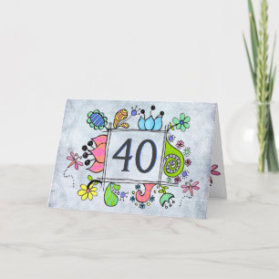 Fotograma de arte popular 40 Tarjeta de felicitaci