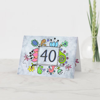 Fotograma de arte popular 40 Tarjeta de felicitaci
