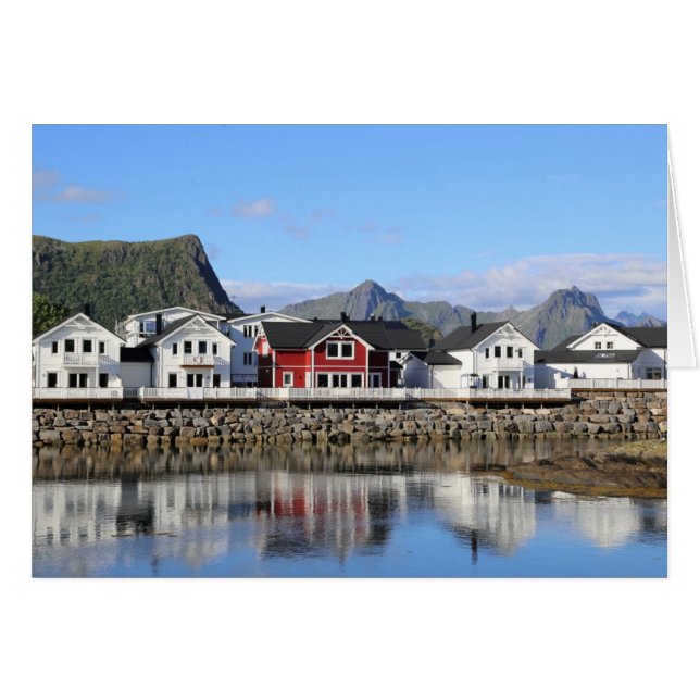 Fotokarte de casas en Kabelvåg (Anverso (Horizontal))