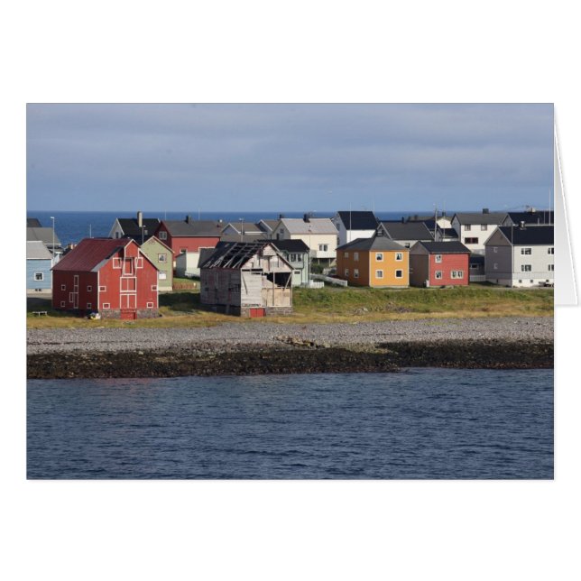 Fotokarte de casas en Vardø (Anverso (Horizontal))