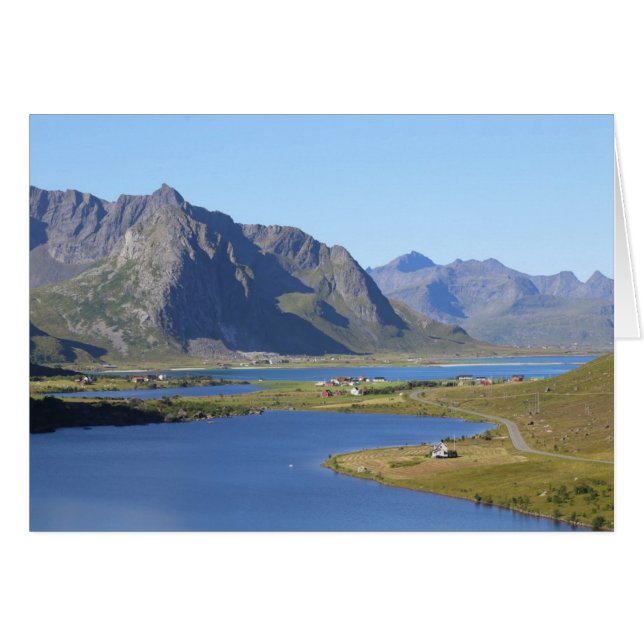 Fotokarte Moskenesoya, Lofoten, Noruega (Anverso (Horizontal))