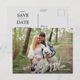 Fotonoviazgo Tarjeta de bodas Guarde la fecha