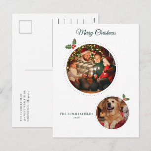 Fotos Botánicas de Navidad Familiar y Perro