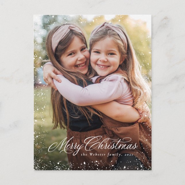 Fotos clásicas de un guión elegante de navidad (Anverso)