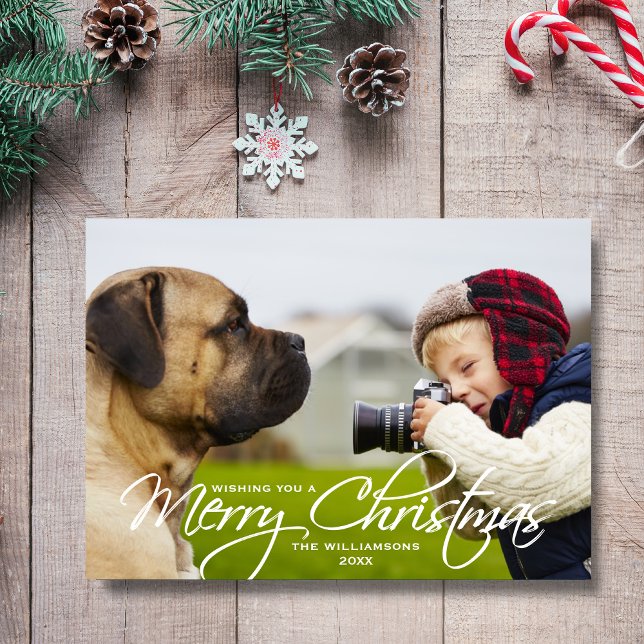 Fotos con letras de la mano de Feliz Navidad (Subido por el creador)