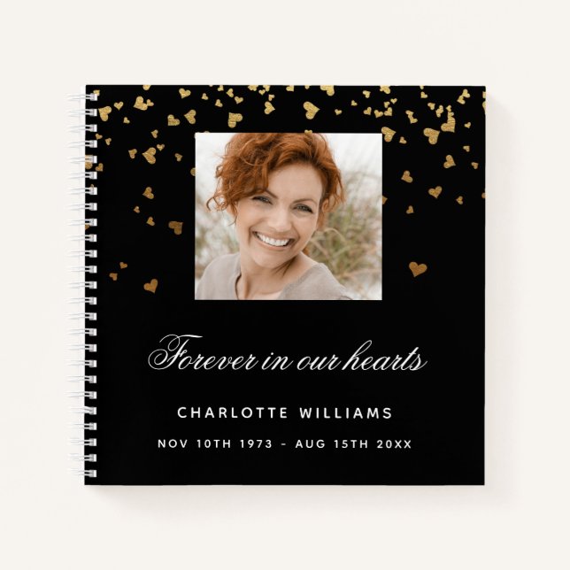 Fotos conmemorativas del libro de invitados corazo (Anverso)