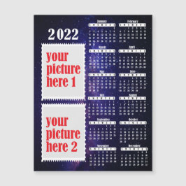 Fotos de 2022 Personalizadas Calendario Fridge Mag