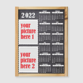 Fotos de 2022 Personalizadas Calendario Fridge Mag