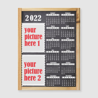 Fotos de 2022 Personalizadas Calendario Fridge Mag