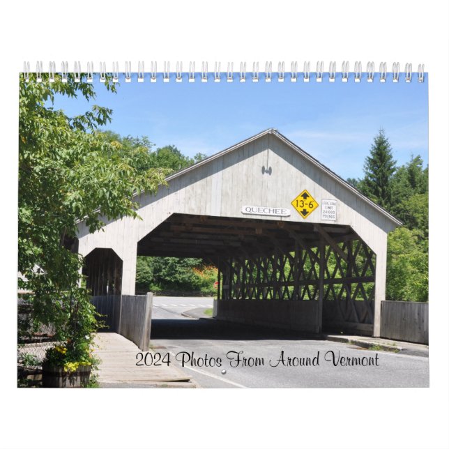 Fotos de 2024 de Alrededor del Calendario Vermont (Tapa)