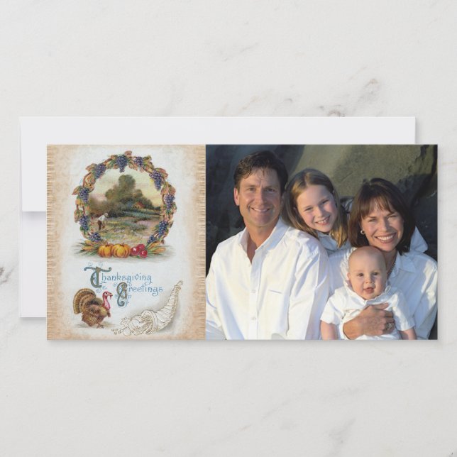 Fotos de Acción de Gracias de la tarjeta postal de (Anverso)