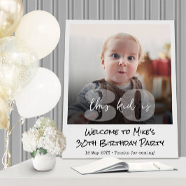 Fotos de bienvenida de cumpleaños "Este niño"