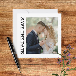 Fotos de Boda con Guión Moderno para Anunciar la F