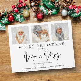 Fotos de boda de Navidad caprichosas de SR & SRA