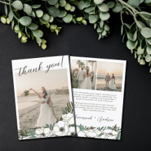 Fotos de Bodas de Anemones Blancos Gracias Nota