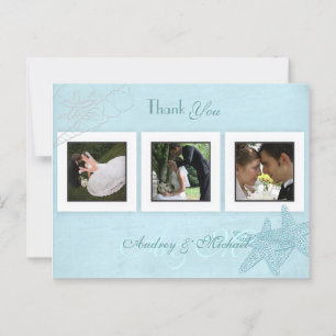 Fotos de bodas de playa Gracias postales
