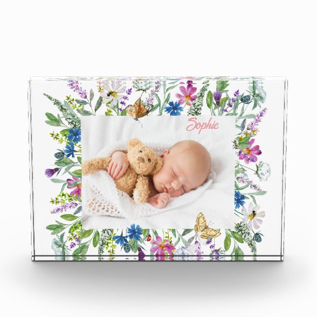 Fotos de borde de flores silvestres  (Anverso)