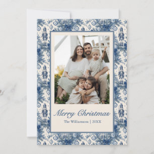 Fotos de Cascanueces Elegante Toile de Navidad Azu
