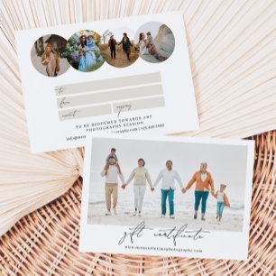 Fotos de circulo moderno certificado de regalo de 