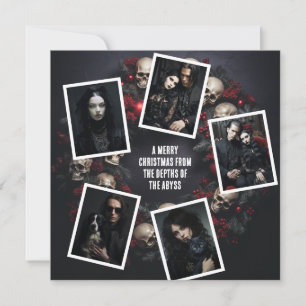 Fotos de Corona de Cráneos Goth Navidad Mensaje Pe