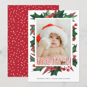 Fotos de Feliz Navidad Holly personalizadas