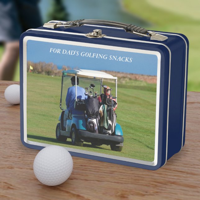 Fotos de golf "Caddy Snacks Golfer's Metalizado Lu (Dad will need snacks on the golf course. ⛳ Just add his name! )