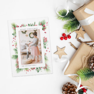 Fotos de Greenery de Navidad con Escaramujos y Bay