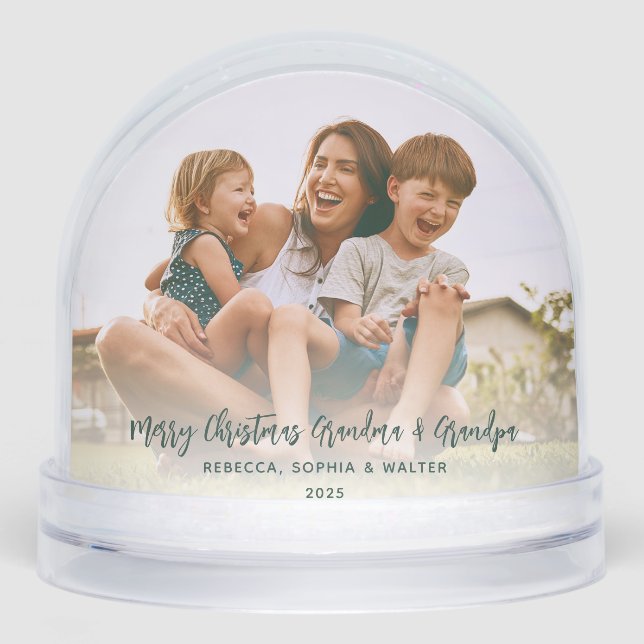Fotos de la abuela de Feliz Navidad Keepsake (Anverso)