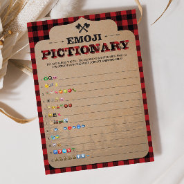 Fotos de la Emoji de Baby Shower Rustic Lumberjack