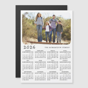 Fotos de la familia de imanes del calendario 2025 