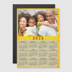 Fotos de la familia de imanes del calendario 2026 