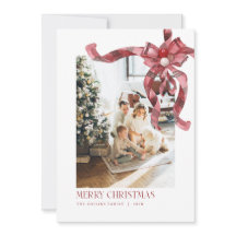 Fotos de la familia de tarjetas de vacaciones Red