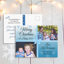 Fotos de la familia Feliz Navidad Copos de nieve a